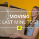 moving, girl, box