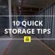 storage tips, quick