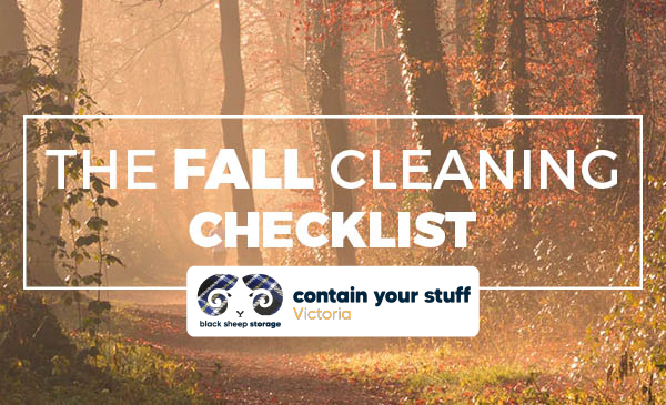 fall cleaning, checklist