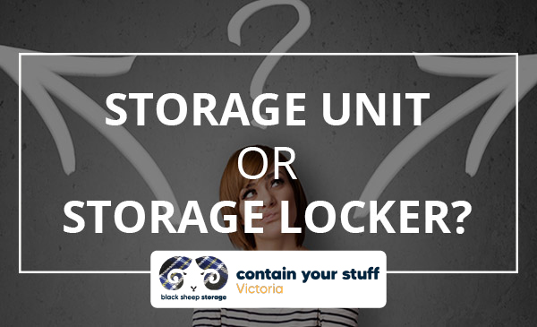 storage locker, unit, choices