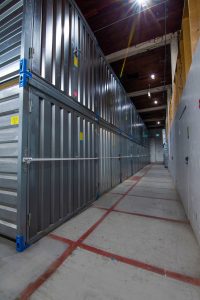 storage units, hallway