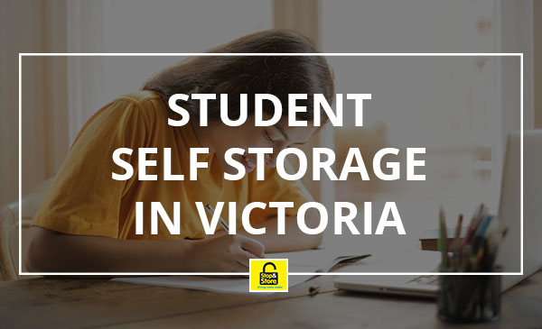 student, desk, self storage