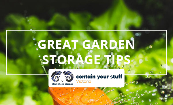 garden storage, tips, summer