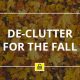 fall, de-clutter, leaves